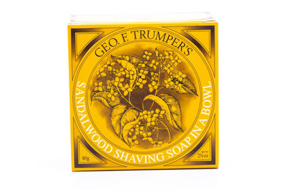 Geo F. Trumper | Sandalwood  Hard Shaving Soap in Wooden Bowl