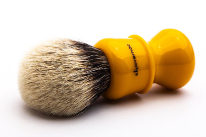 Shavemac | Silvertip 2-Band Badger Shave Brush With Butterscotch Handle