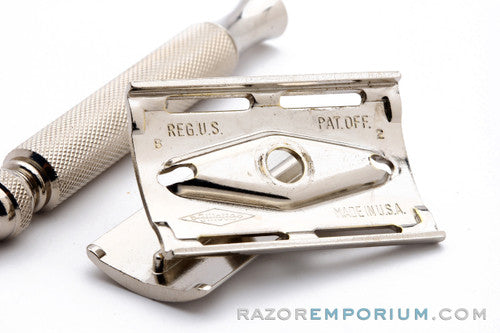 1956 Gillette Ball End Tech Double Edge Safety Razor - B2