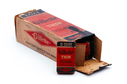 200 Gillette Delgada Thin - Made in Argentina - Double Edge Razor Blades