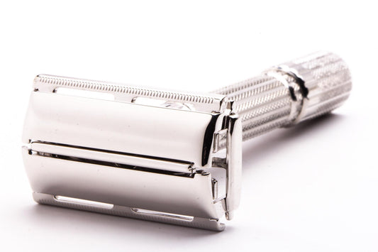 1959 E1 Gillette Fatboy Adjustable Double Edge Safety Razor | Rhodium Revamp