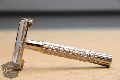 Gillette 1965 Flair Tip DE Super Speed Safety Razor K2 * Nickel REVAMPED