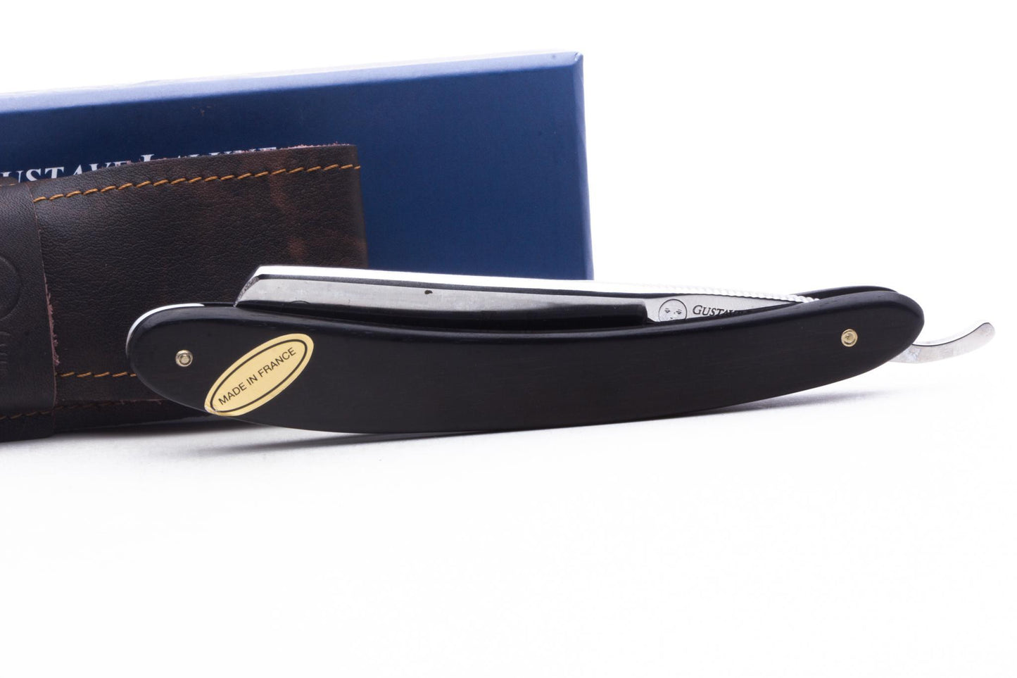 8/8"  Ertan Süer "Barbas Duras" Straight Razor | Ebony Wood Scales
