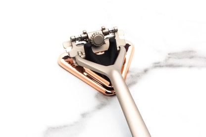 Leaf | Wall Mounted Razor Holder - Rose Gold