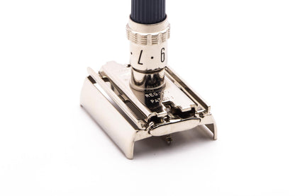 1976 W1 Gillette Super Adjustable 84mm DE Safety Razor | Factory Nickel Revamp