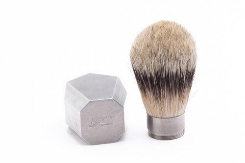 REX Supply Co. Deco Stainless Steel Shaving Brush