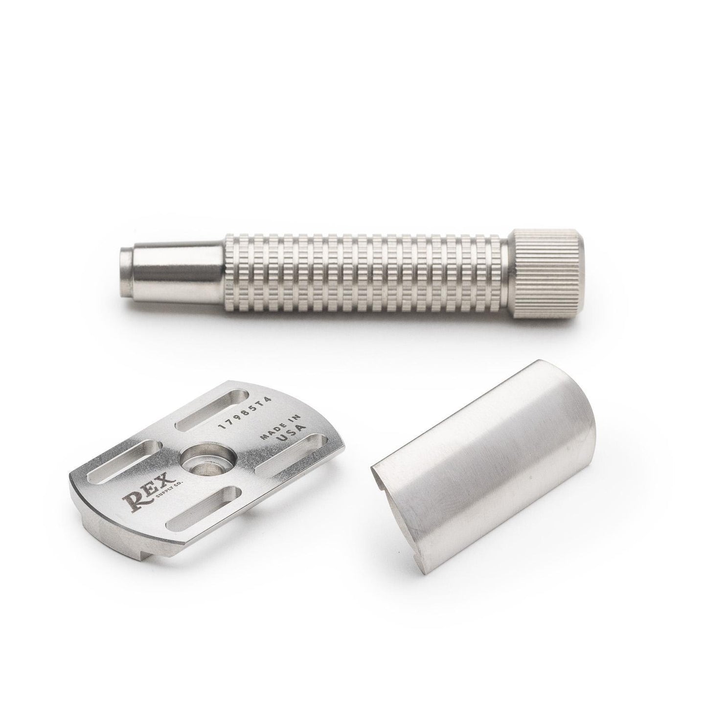 Rex Supply Co. | Envoy Three Piece Stainless Steel Double Edge Safety Razor