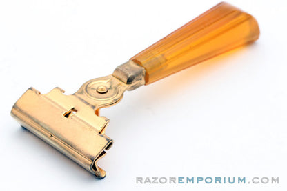 1950s Eversharp Schick Clear Handle Injector Safety Razor