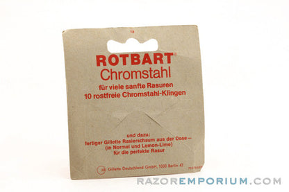 NOS (10) Rotbart Double Edge Safety Razor Blades