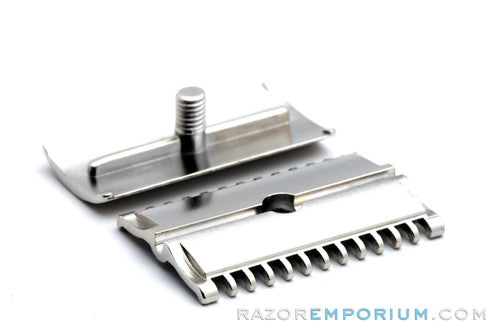 1930's Gillette NEW Short Comb Head | Factory Nickel Revamp - Universally Threaded