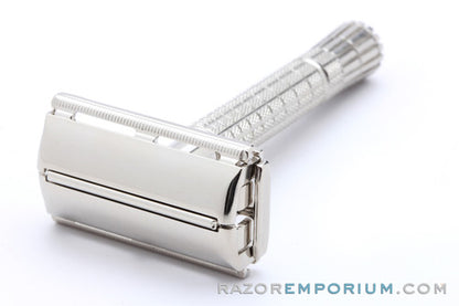 1955 Gillette Flare Tip Super Speed DE Safety Razor Factory Nickel
