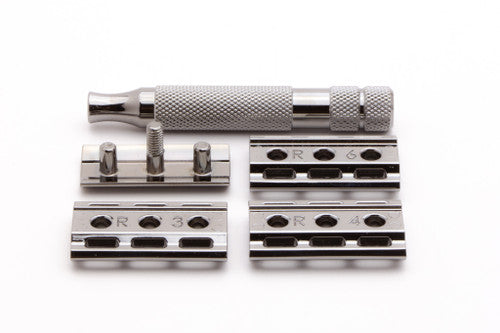 Rockwell 6C Gun Metal Adjustable Double Edge Safety Razor | Used
