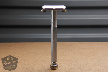 Gillette 1962 Blue Star Lady Gillette DE Safety Razor - H4