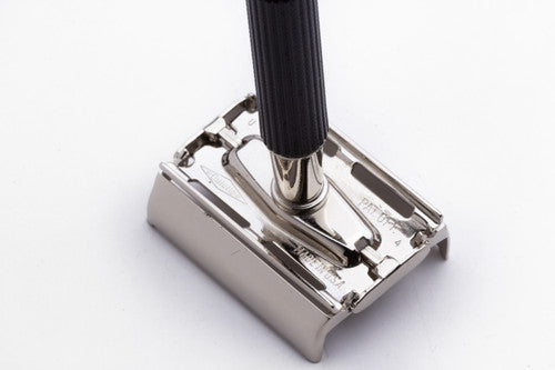 1974 Gillette Black Handle Super Speed DE Safety Razor U4