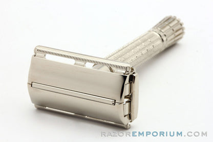1964 Gillette Flair Tip Super Speed DE Safety Razor Factory Nickel