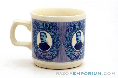 King Gillette Blue Blades Shaving Mug