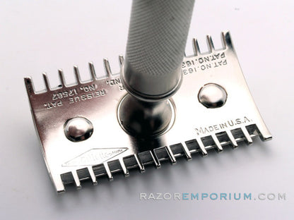 1930's Gillette Goodwill DE Safety Razor | Factory Nickel Revamp
