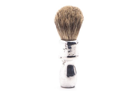 Vintage Restored Best Badger Chrome Painted Shaving Brush