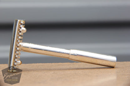 Gillette 1924 New Improved Safety Razor in Sterling Silver Travel Set -RARE