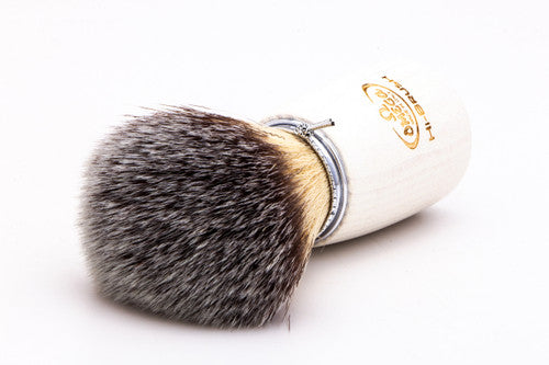 Omega 46711 HI-BRUSH Synthetic Shaving Wood Brush