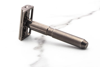 The Razor Company | Stainless Steel Double Edge Safety Razor - Tumbled - Level 2