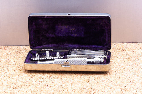 1920's Gillette Pocket Edition Old Type Ball End Razor Set | Original Condition
