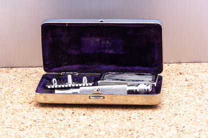 1920's Gillette Pocket Edition Old Type Ball End Razor Set | Original Condition