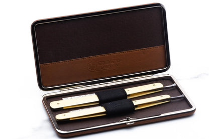5/8" Vintage Restored I-XL Geo Wostenholm & Sons Straight Razor Set