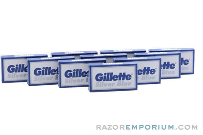 Gillette Silver Blue Double Edge (DE) Razor Blades