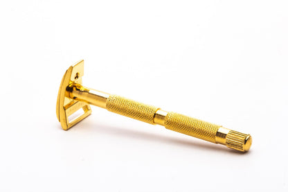 1960's Hoffritz Mustache & Eyebrow Gold Razor Set With Case | Original Condition