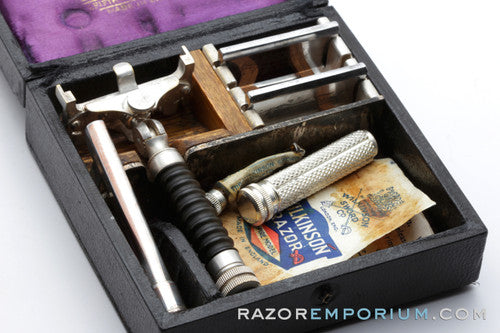 Wilkinson Sword Co. Wedge Style 7 Day Safety Razor Set - Alfred Dunhill - Made in England