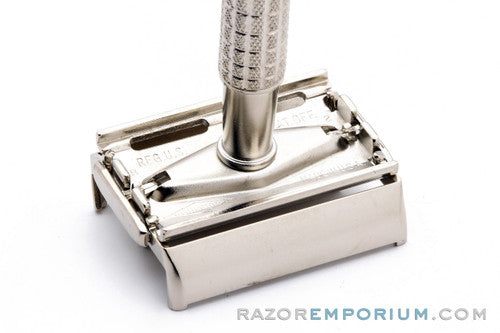 1956 Gillette Medium Flair Tip Super Speed DE Safety Razor B2