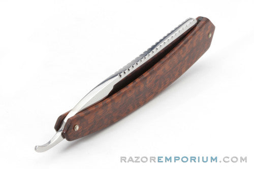 13/16" Thiers-Issard Full Hollow Ground Straight Snakewood Razor
