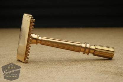 Gem 1930's Micromatic Gold  TTO Single Edge Safety Razor