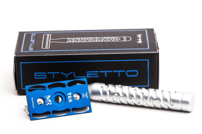 The Goodfellas' Smile | Styletto Blue Aluminum Double Edge Safety Razor