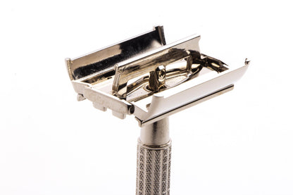1956 B3 Gillette Flare Tip Super Speed Double Edge Safety Razor | Factory Nickel Revamp