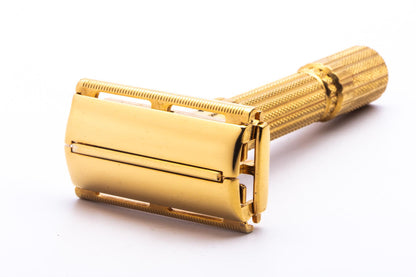 1961 G1 Gillette $1.95 Fatboy Double Edge Safety Razor | 24K Gold Revamp