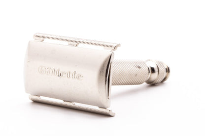 1964 Gillette Ball End Tech Travel Safety Razor J4
