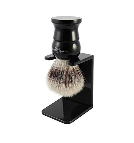 Edwin Jagger | Synthetic SilverTip Shaving Brush - Imitation Ebony