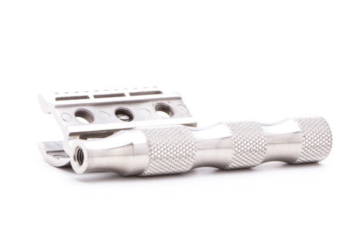 Weber Safety Razor w/ Stainless Steel Wave Handle | Made in USA