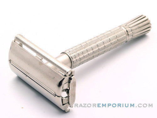 1966 L2 Flare Tip Super Speed DE Safety Razor | Nickel Revamp
