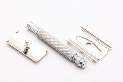 1965 Gillette Ball End Tech Spiral Handle DE Safety Razor K3 | Marcas Regs