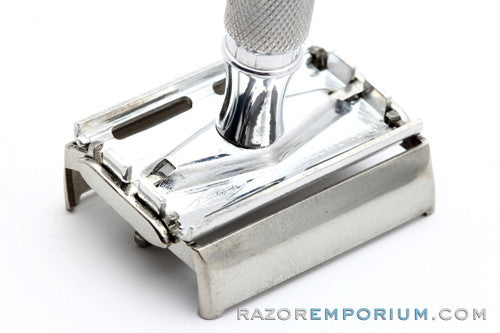 1950s Gillette LD Aluminum Rocket Safety Razor | Made in England