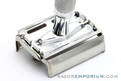 1950s Gillette LD Aluminum Rocket Safety Razor | Made in England