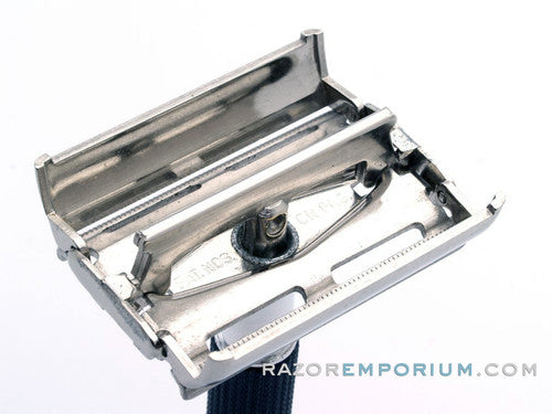 1969 O4 Gillette Black Handle Super Speed Safety Razor