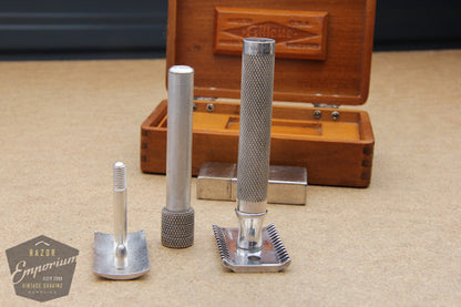 1920 Gillette Big Fellow DE Safety Razor Nickel Revamp