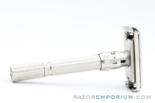 1963 Gillette Slim Adjustable DE Safety Razor Satin Nickel Revamp