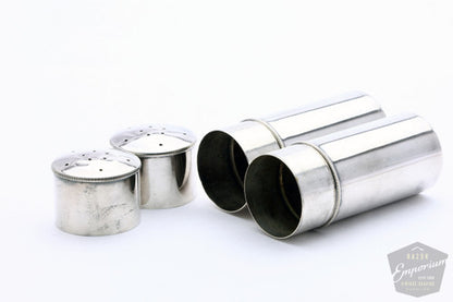 Gillette 1918 Silver Single Ring Combination Travel Set | Black Leather Case
