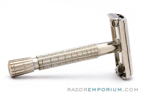1960's Gillette Giromatic Flare Tip Rocket Safety Razor New Old Stock