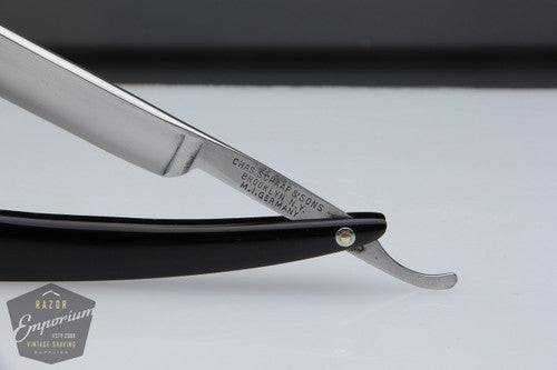 9/16" Chas. Schaaf and Sons half hollow Grind Straight Razor| German Made